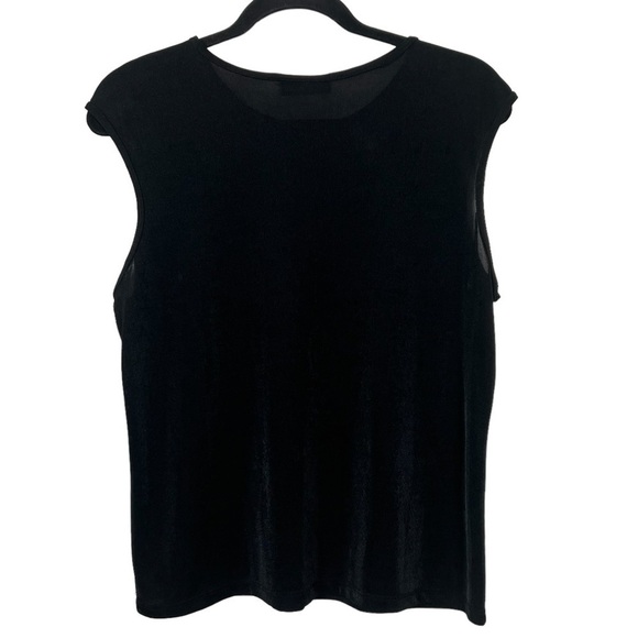 Michele Michelle Black Sleeveless Tank Top Approx Large - Picture 2 of 7